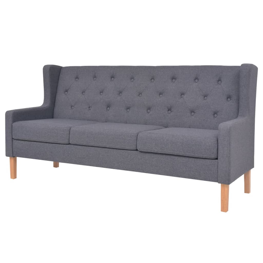 Ensemble de canapés 2 pcs tissu gris - XIOS