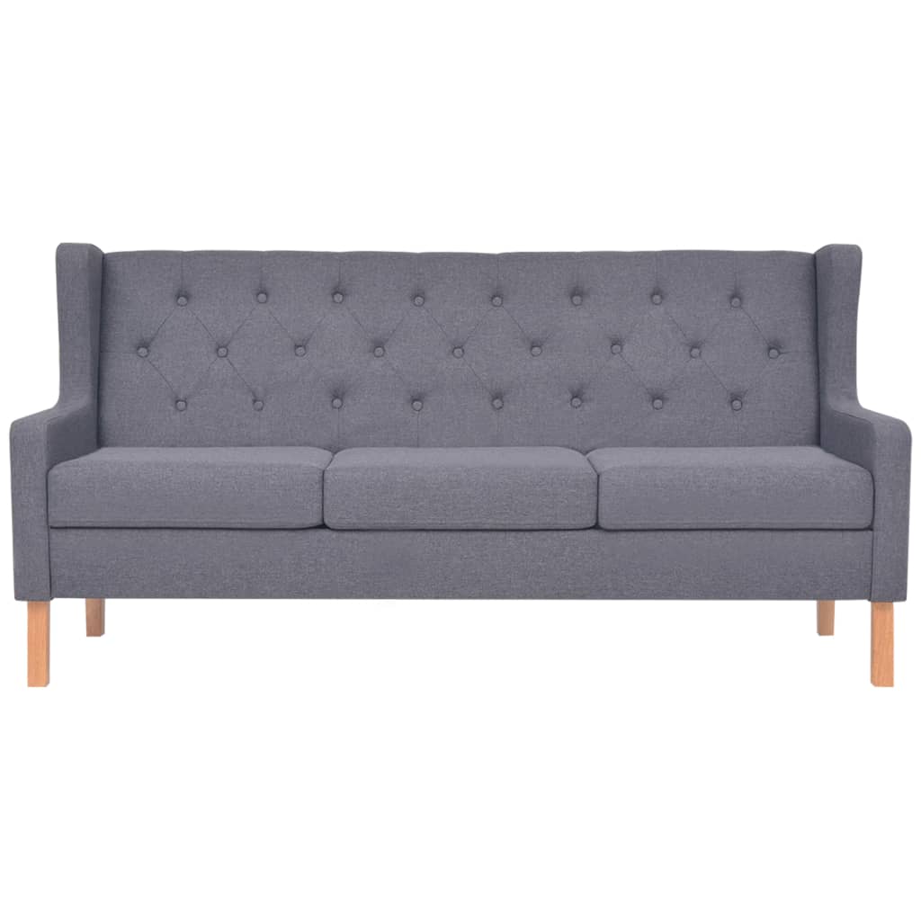 Ensemble de canapés 2 pcs tissu gris - XIOS