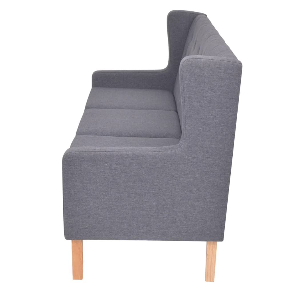 Ensemble de canapés 2 pcs tissu gris - XIOS