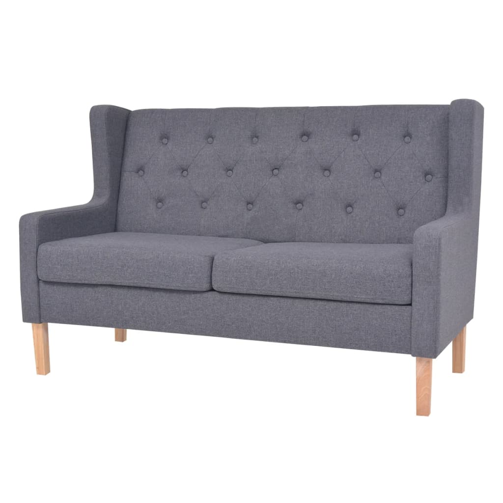 Ensemble de canapés 2 pcs tissu gris - XIOS