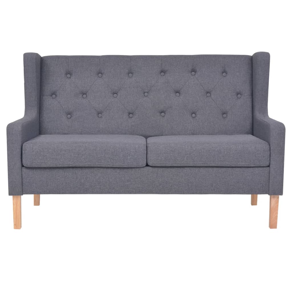Ensemble de canapés 2 pcs tissu gris - XIOS