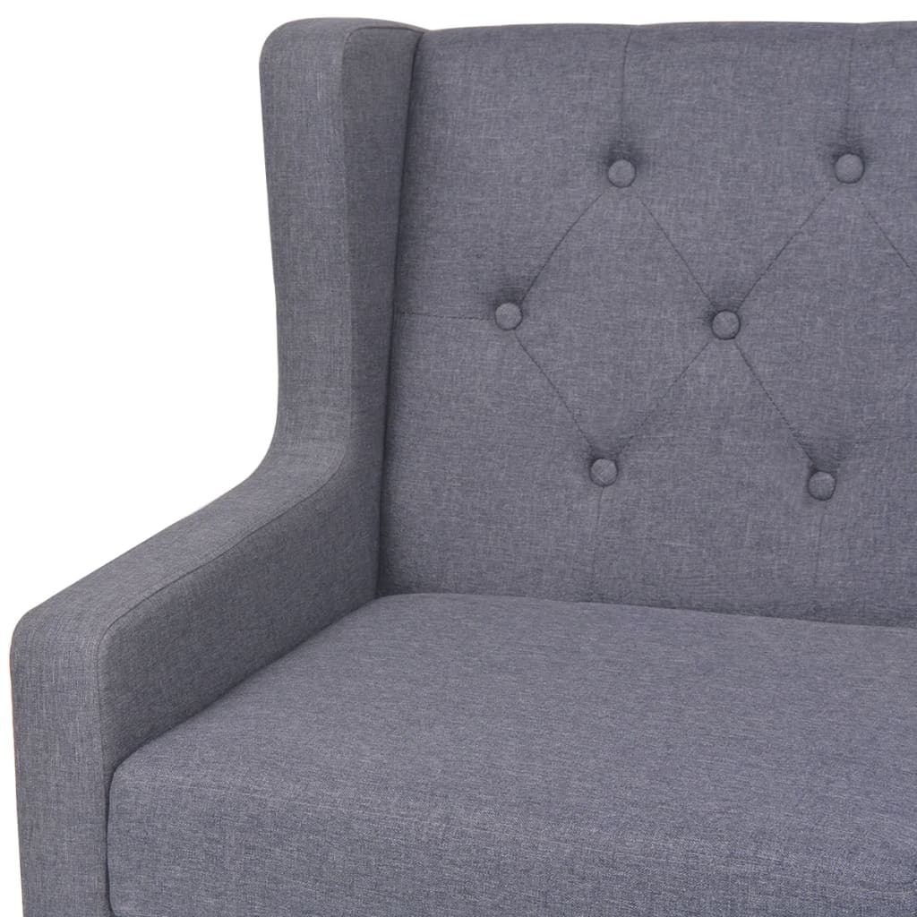 Ensemble de canapés 2 pcs tissu gris - XIOS