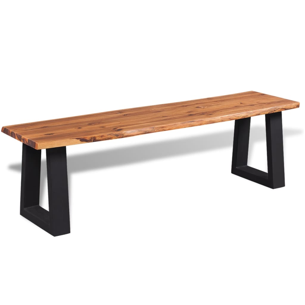 Banc en bois d'acacia massif 160 cm - XIOS