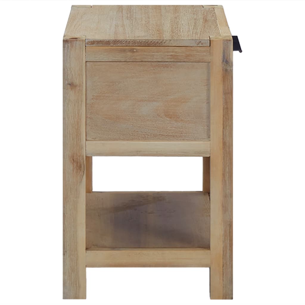 Table de chevet avec tiroir 40x30x48 cm Bois d'acacia solide - XIOS
