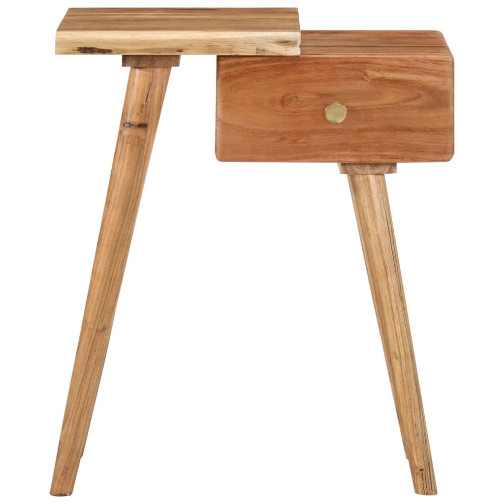 Table de chevet Bois d'acacia massif 45 x 32 x 55 cm - XIOS
