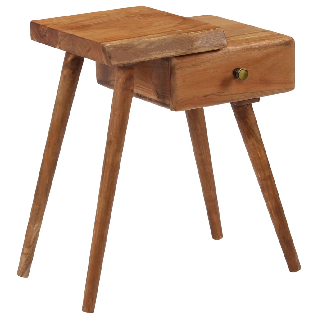 Table de chevet Bois d'acacia massif 45 x 32 x 55 cm - XIOS