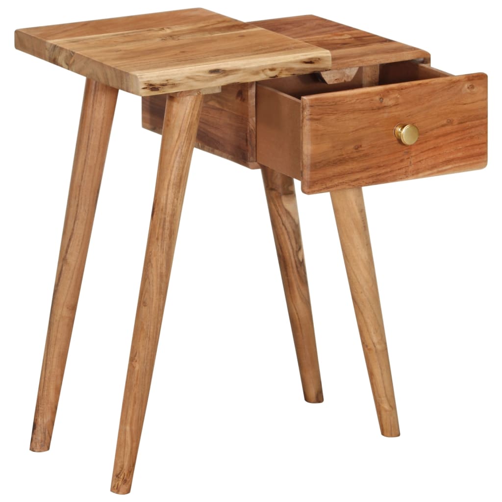 Table de chevet Bois d'acacia massif 45 x 32 x 55 cm - XIOS