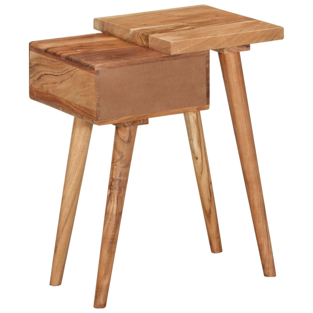 Table de chevet Bois d'acacia massif 45 x 32 x 55 cm - XIOS