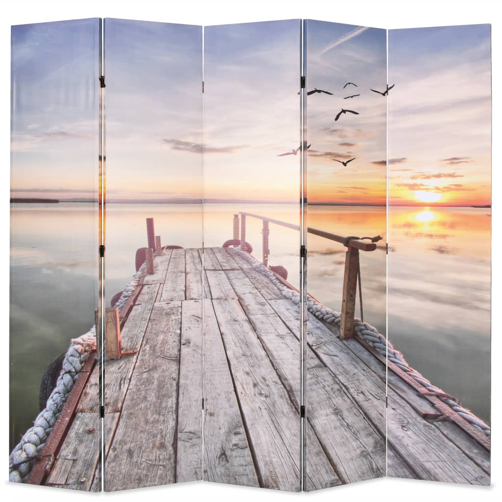 Cloison de séparation pliable 200 x 170 cm Lac XIOS
