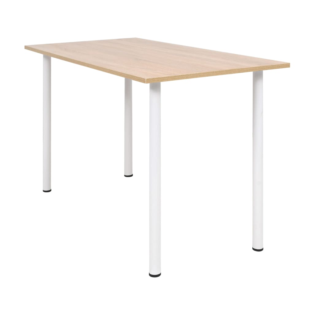 Table à manger 120x60x73 cm Chêne et blanc - XIOS
