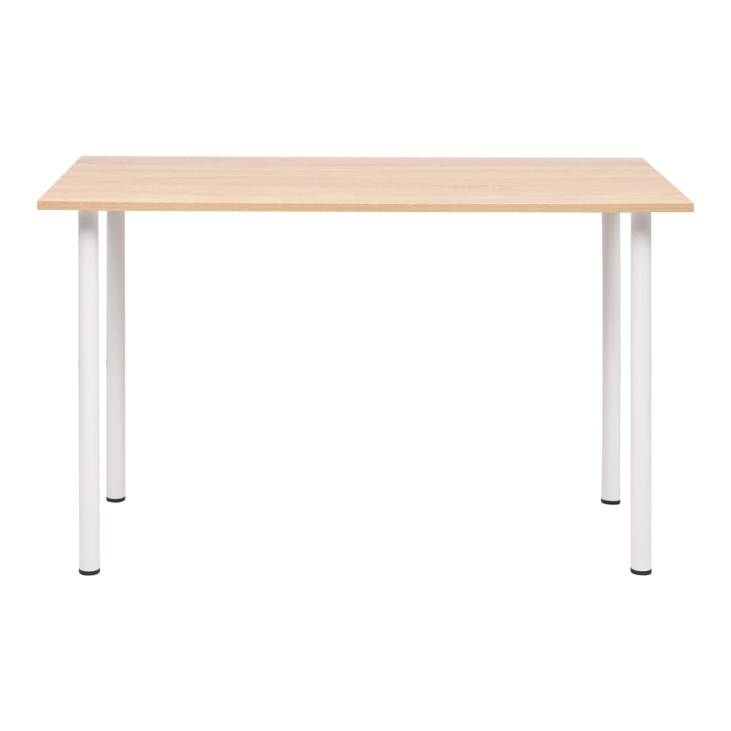 Table à manger 120x60x73 cm Chêne et blanc - XIOS
