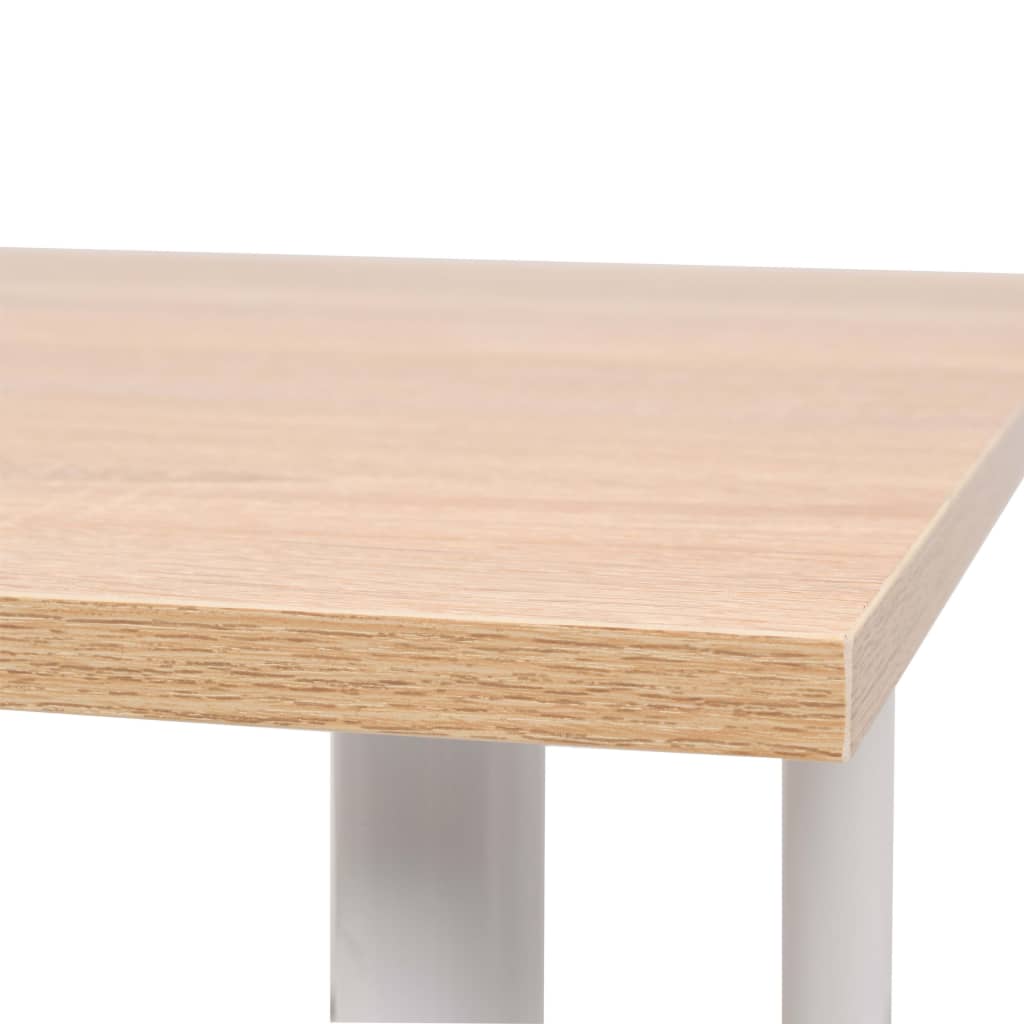 Table à manger 120x60x73 cm Chêne et blanc - XIOS