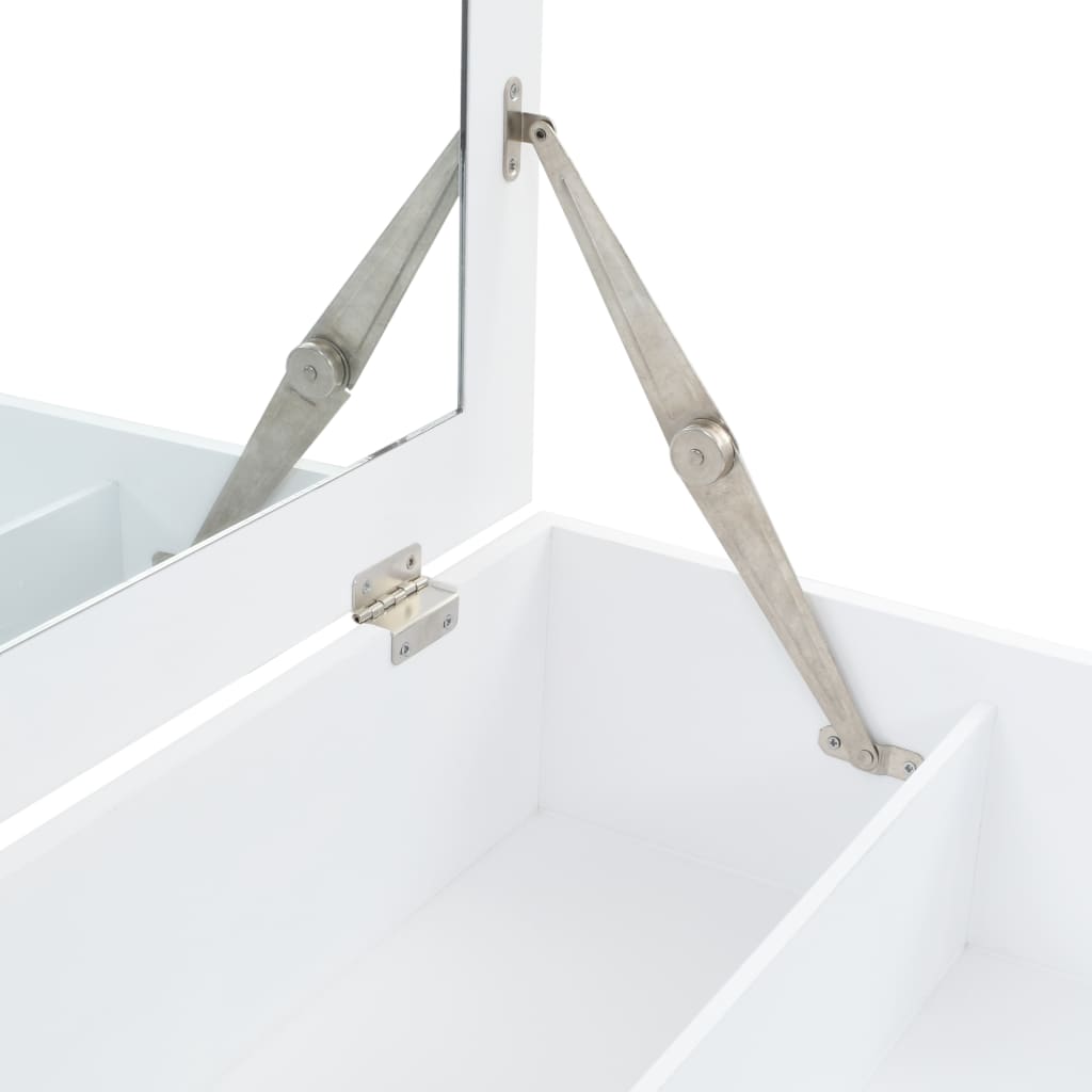 Coiffeuse avec miroir MDF 60 x 40 x 75 cm - XIOS