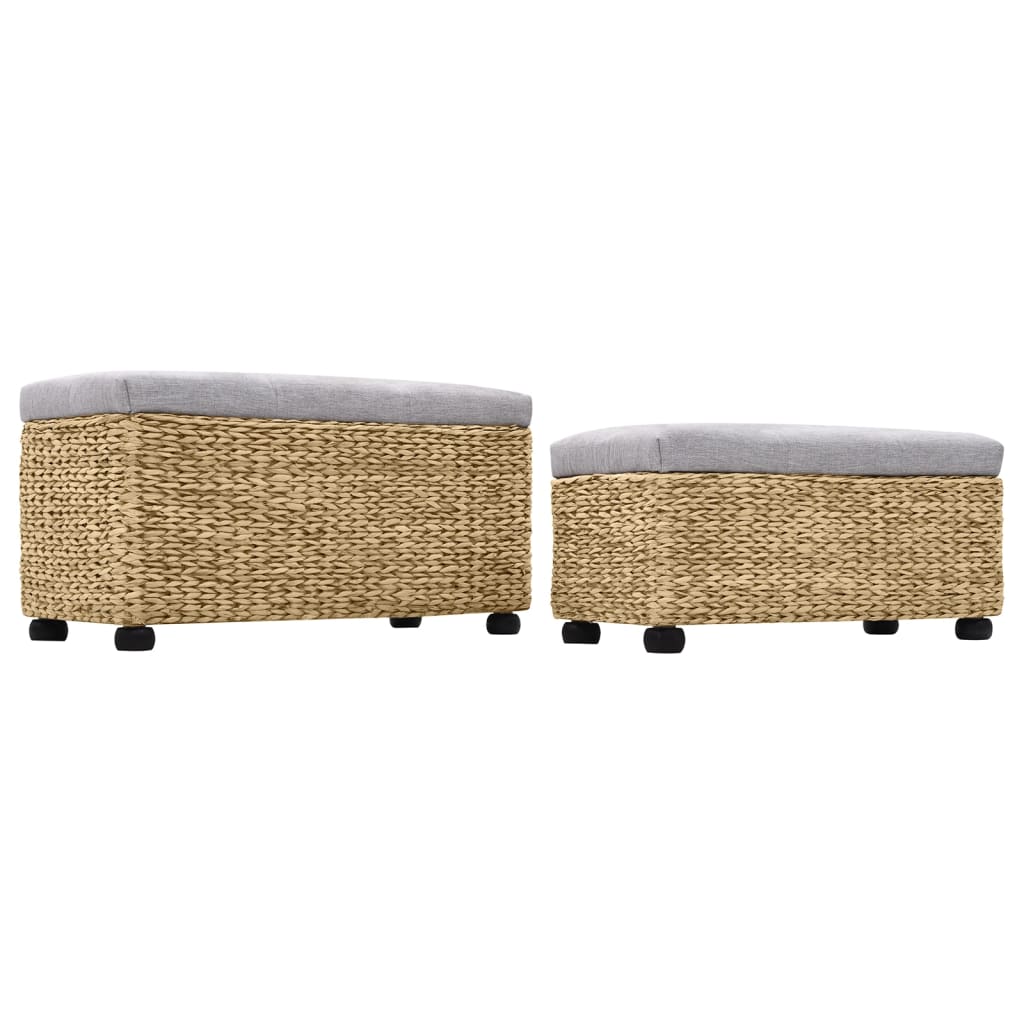 Ensemble de banc lot de 2 Jacinthe d'eau Gris - XIOS