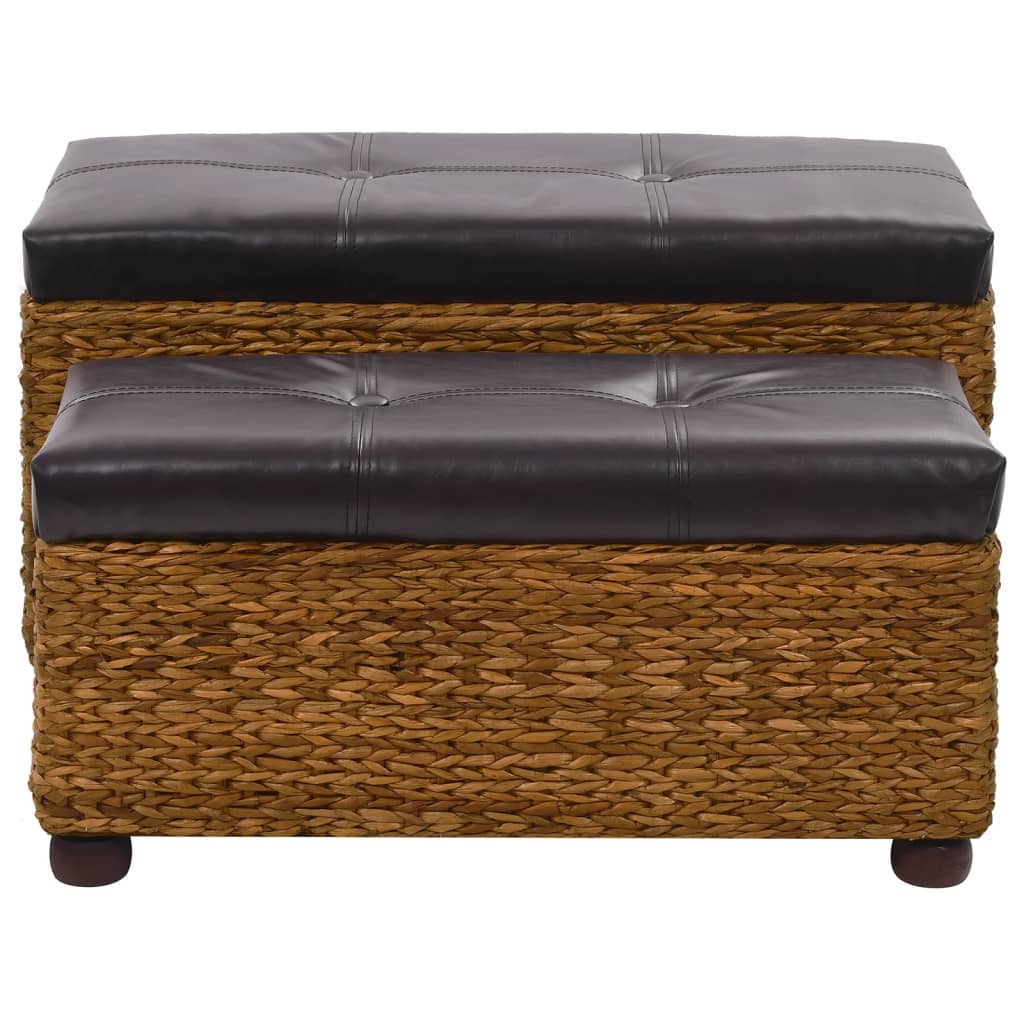 Ensemble de banc lot de 2 Jacinthe d'eau Marron - XIOS