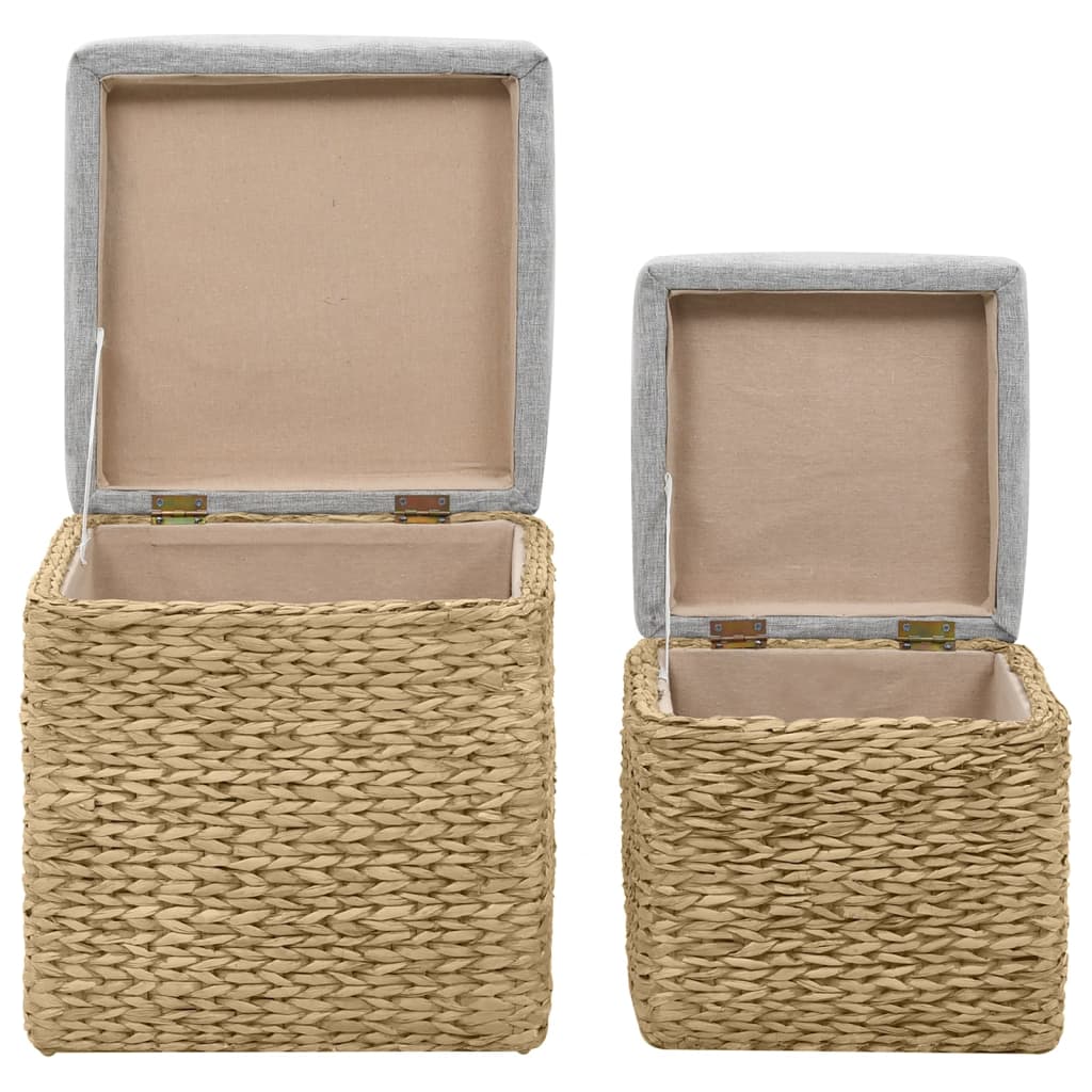 Repose-pied lot de 2 Jacinthe d'eau Gris - XIOS