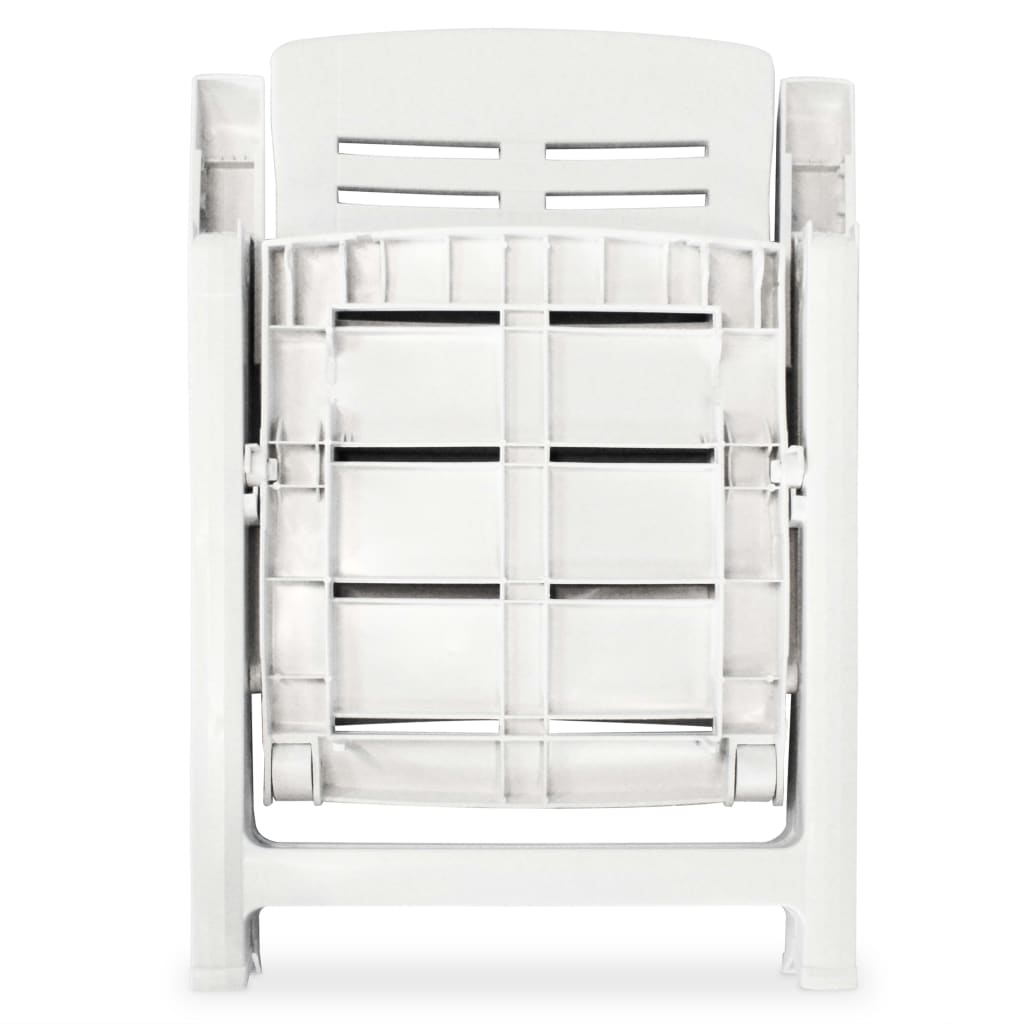 Ensemble de bistro 3 pcs Plastique Blanc