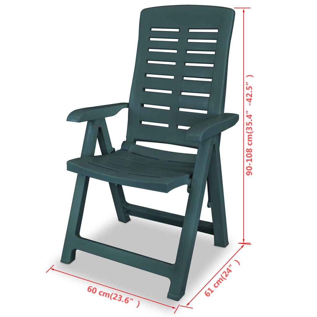 Ensemble de bistro 3 pcs Plastique Vert