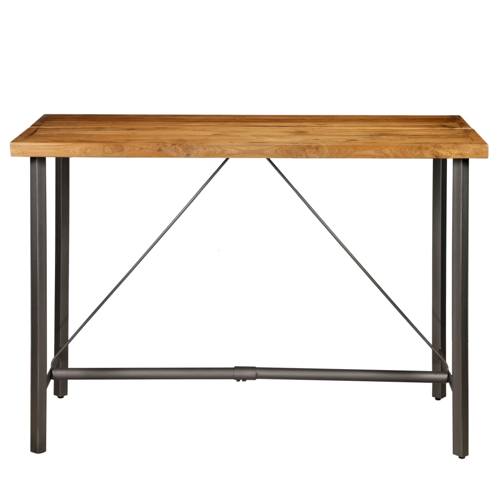 Table de bar Teck recyclé massif 150x70x106 cm - XIOS