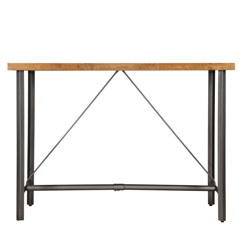 Table de bar Teck recyclé massif 150x70x106 cm - XIOS