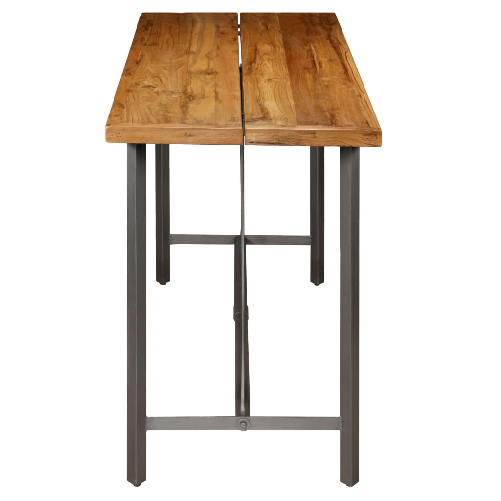 Table de bar Teck recyclé massif 150x70x106 cm - XIOS