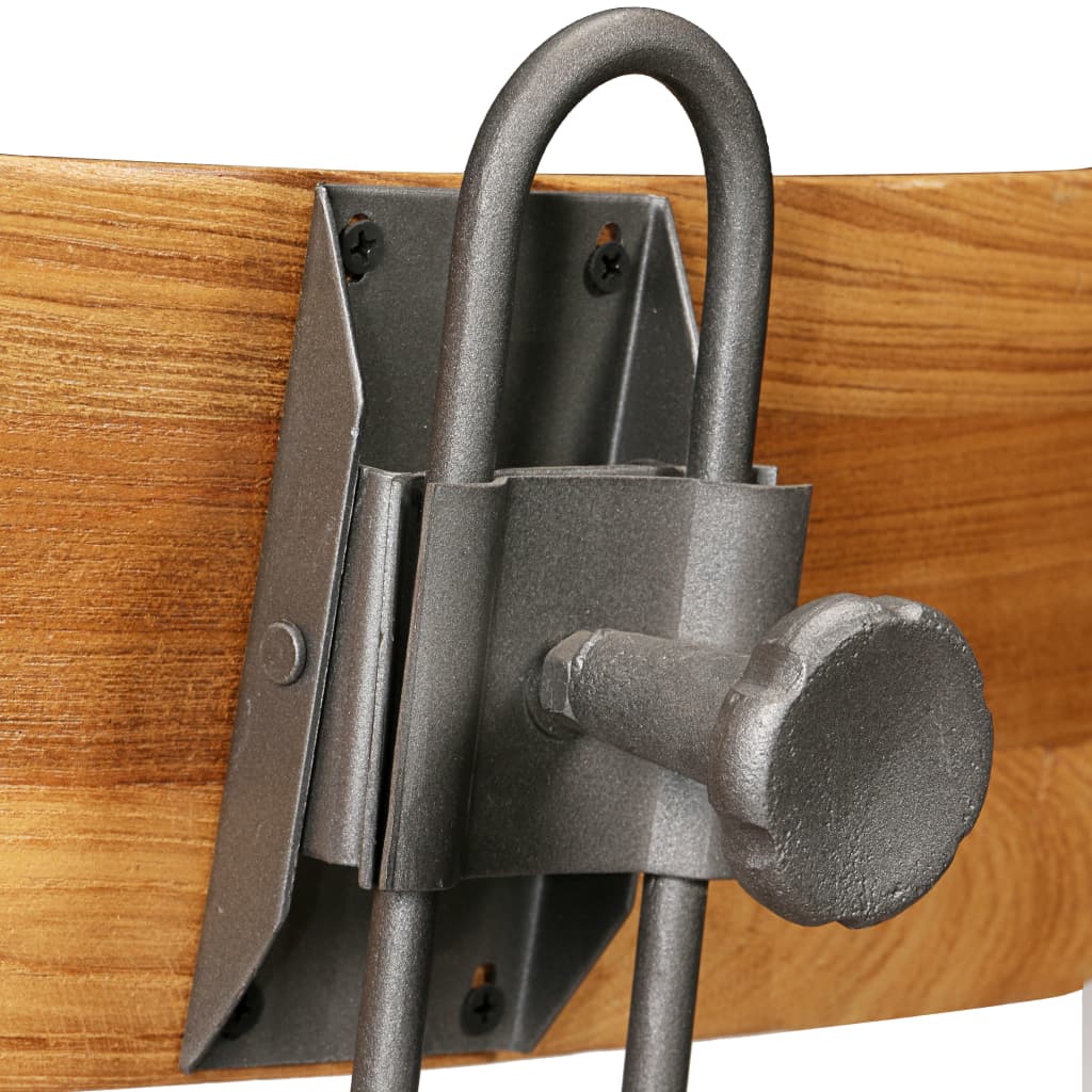 Chaises de bar lot de 2 teck massif de récupération - XIOS