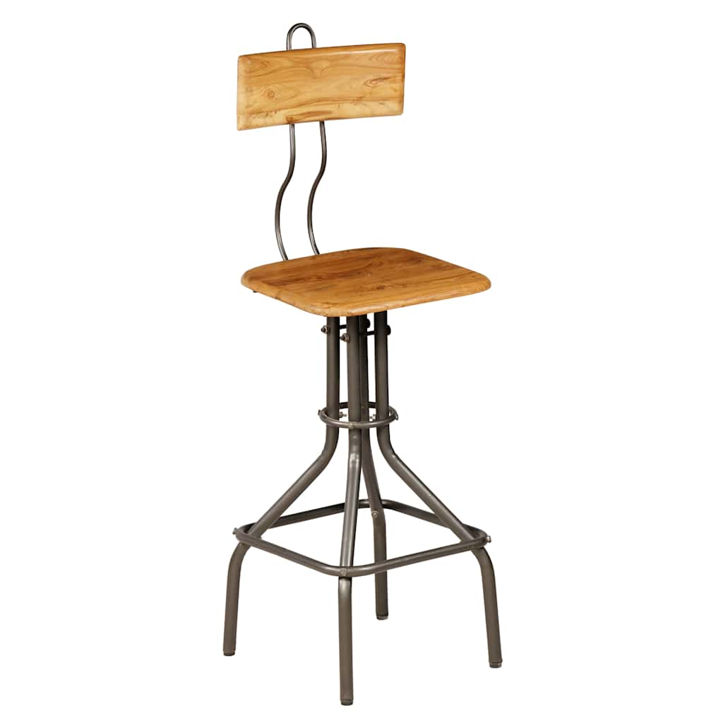 Ensemble de bar 3 pcs Teck recyclé massif