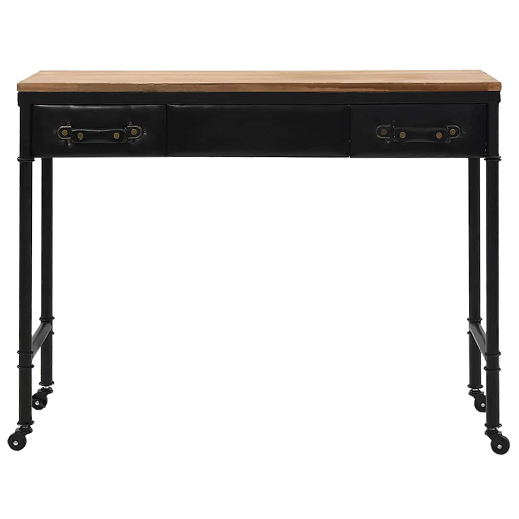 Table console MDF et bois de sapin 100 x 33,5 x 80 cm - XIOS