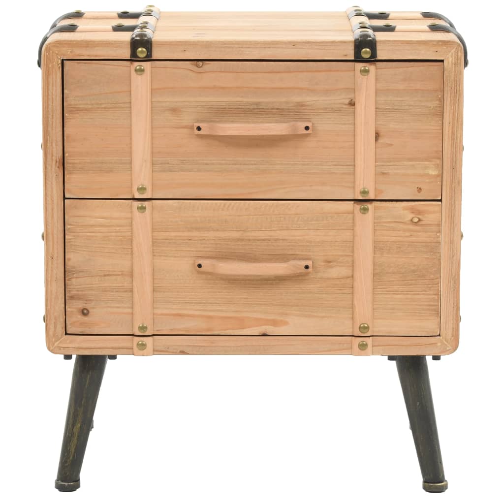 Table de chevet Bois de sapin massif 50 x 35 x 57 cm - XIOS