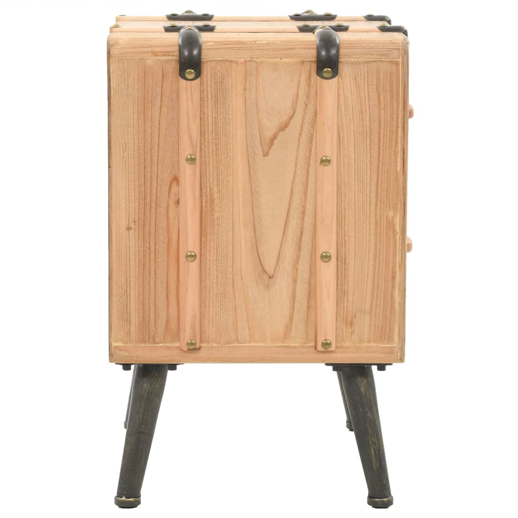 Table de chevet Bois de sapin massif 50 x 35 x 57 cm - XIOS