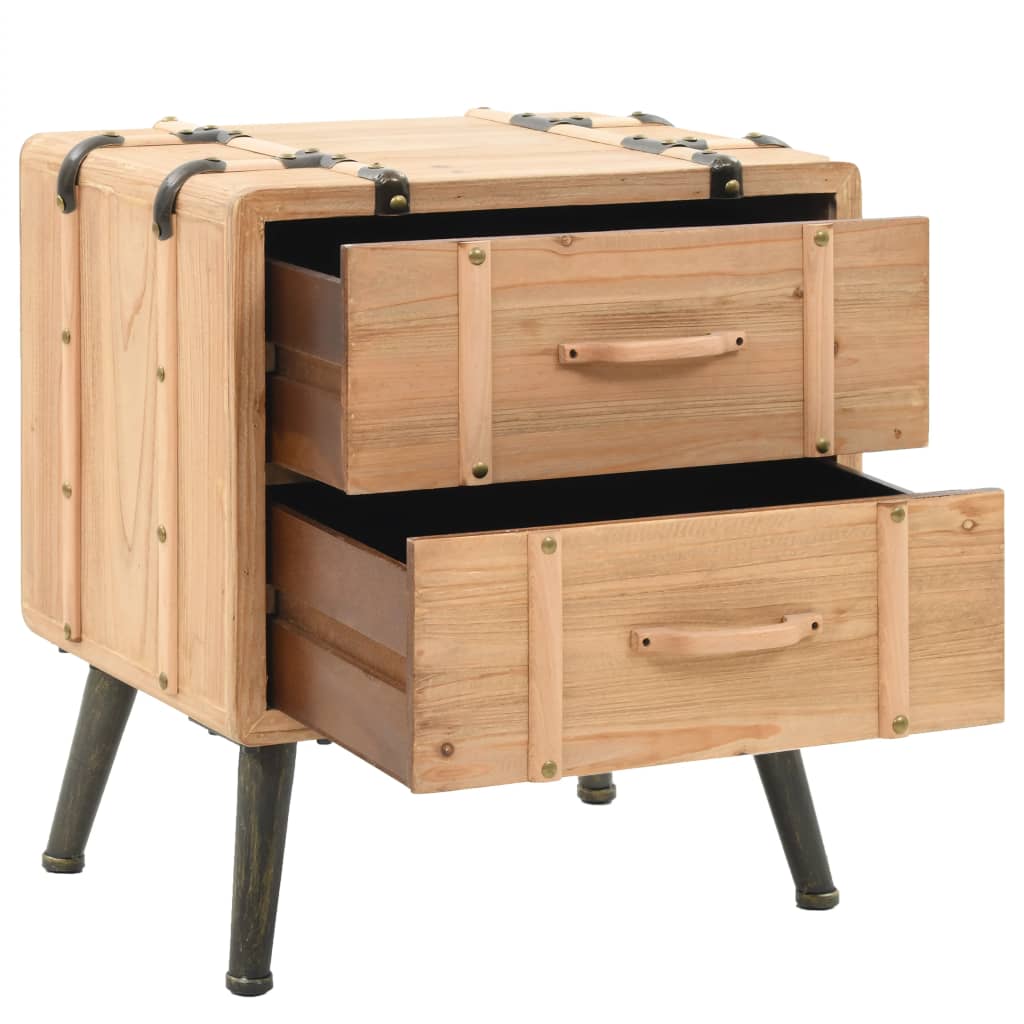 Table de chevet Bois de sapin massif 50 x 35 x 57 cm - XIOS