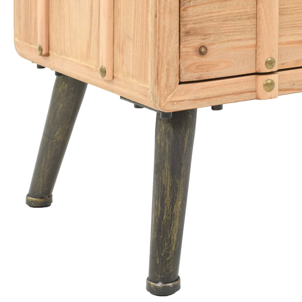 Table de chevet Bois de sapin massif 50 x 35 x 57 cm - XIOS
