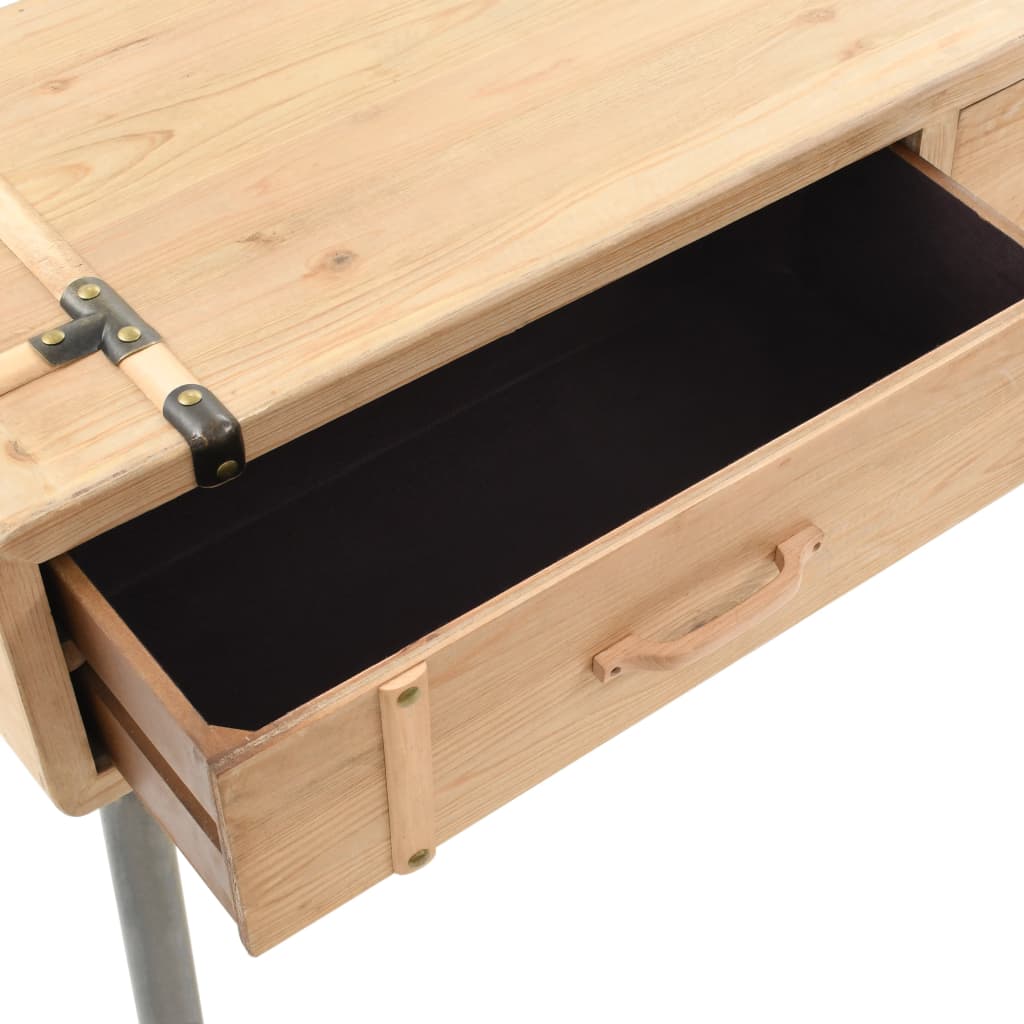 Table console Bois massif de sapin 115x40,5x76 cm - XIOS