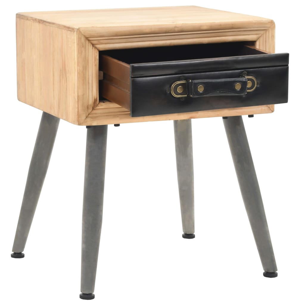 Table de chevet Bois de sapin massif 43 x 38 x 50 cm - XIOS