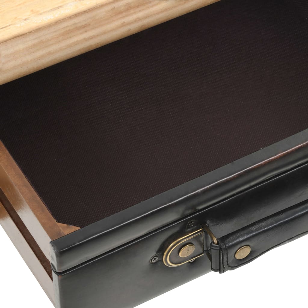 Armoire à tiroirs bois de sapin massif 80x36x75 cm - XIOS