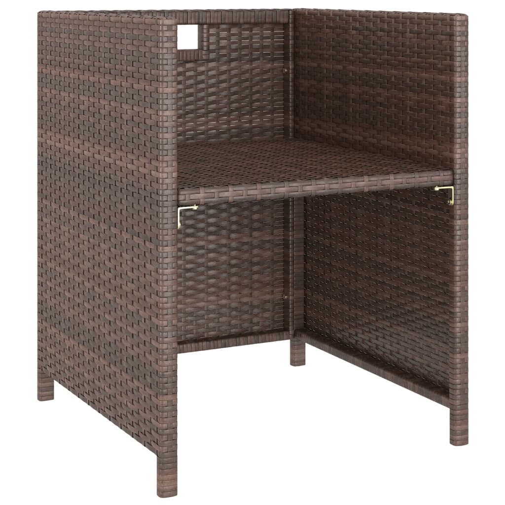 Ensemble à manger d'extérieur avec coussins 6pcs Résine tressée - XIOS