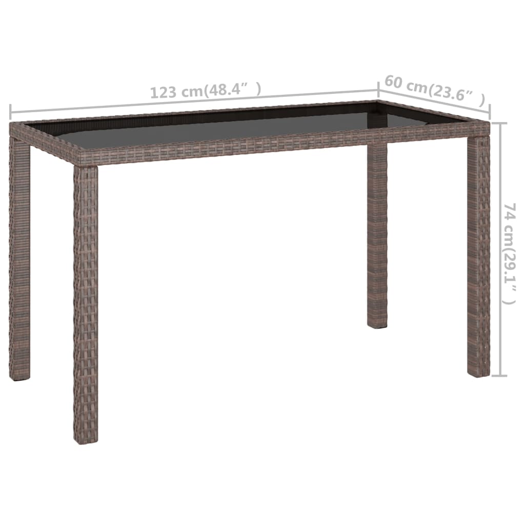 Ensemble à manger d'extérieur avec coussins 6pcs Résine tressée - XIOS