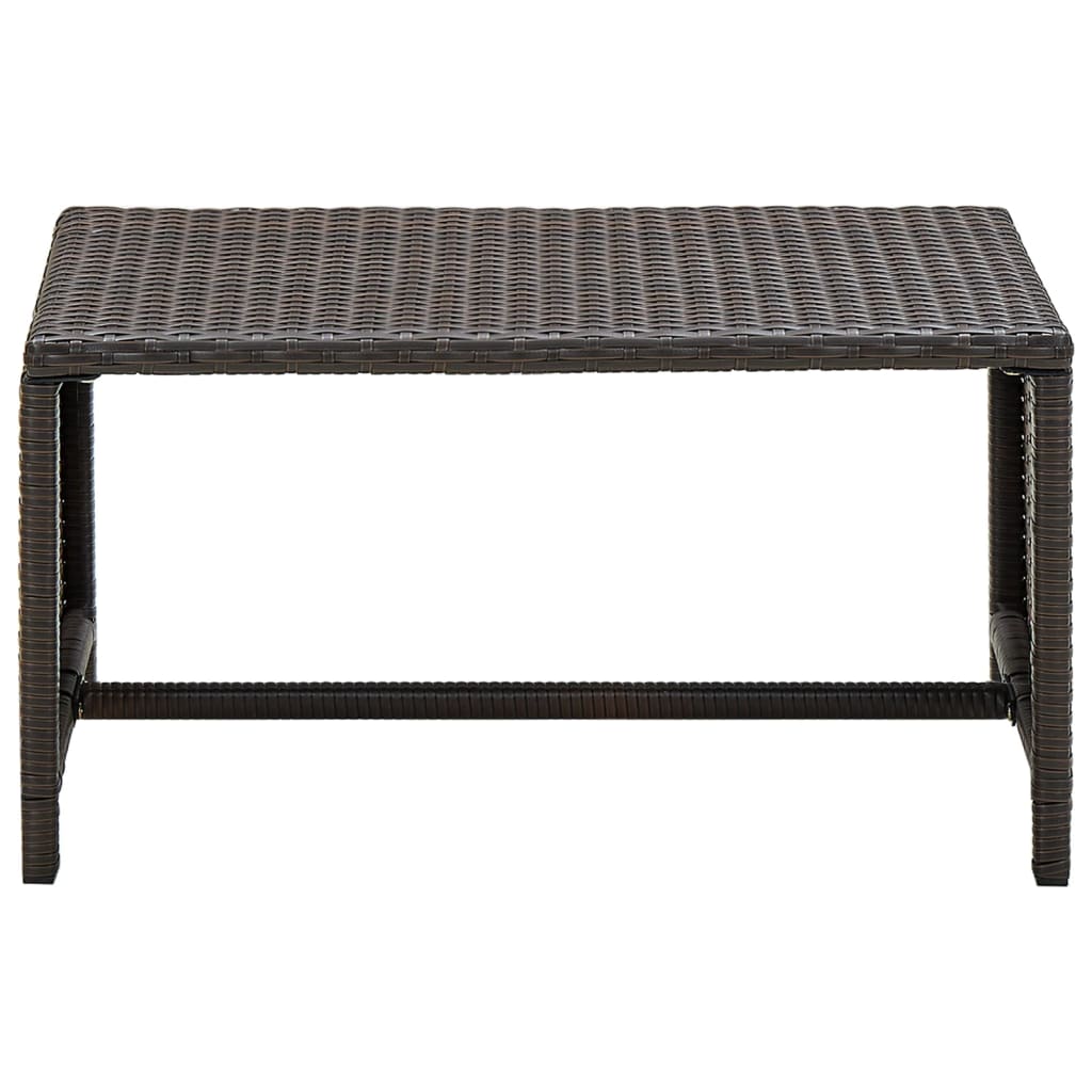 Salon de jardin 4 pcs avec coussins Résine tressée Marron Salons de jardin vidaXL