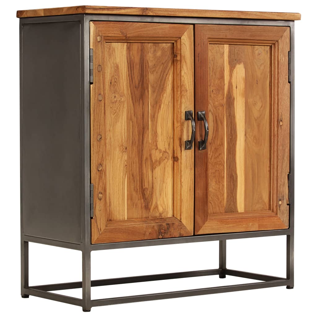 Buffet Teck recyclé et acier 65x30x70 cm - XIOS