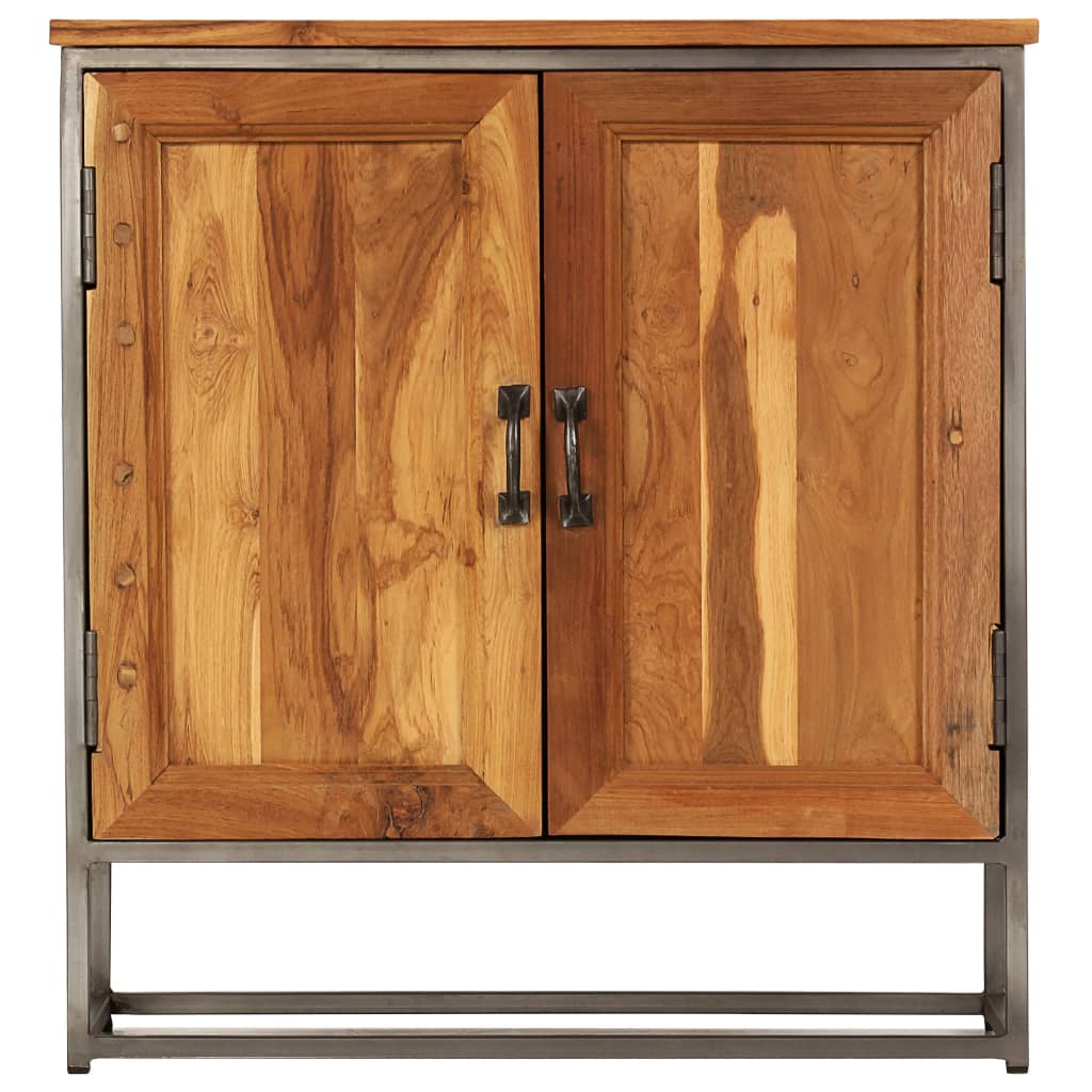 Buffet Teck recyclé et acier 65x30x70 cm - XIOS