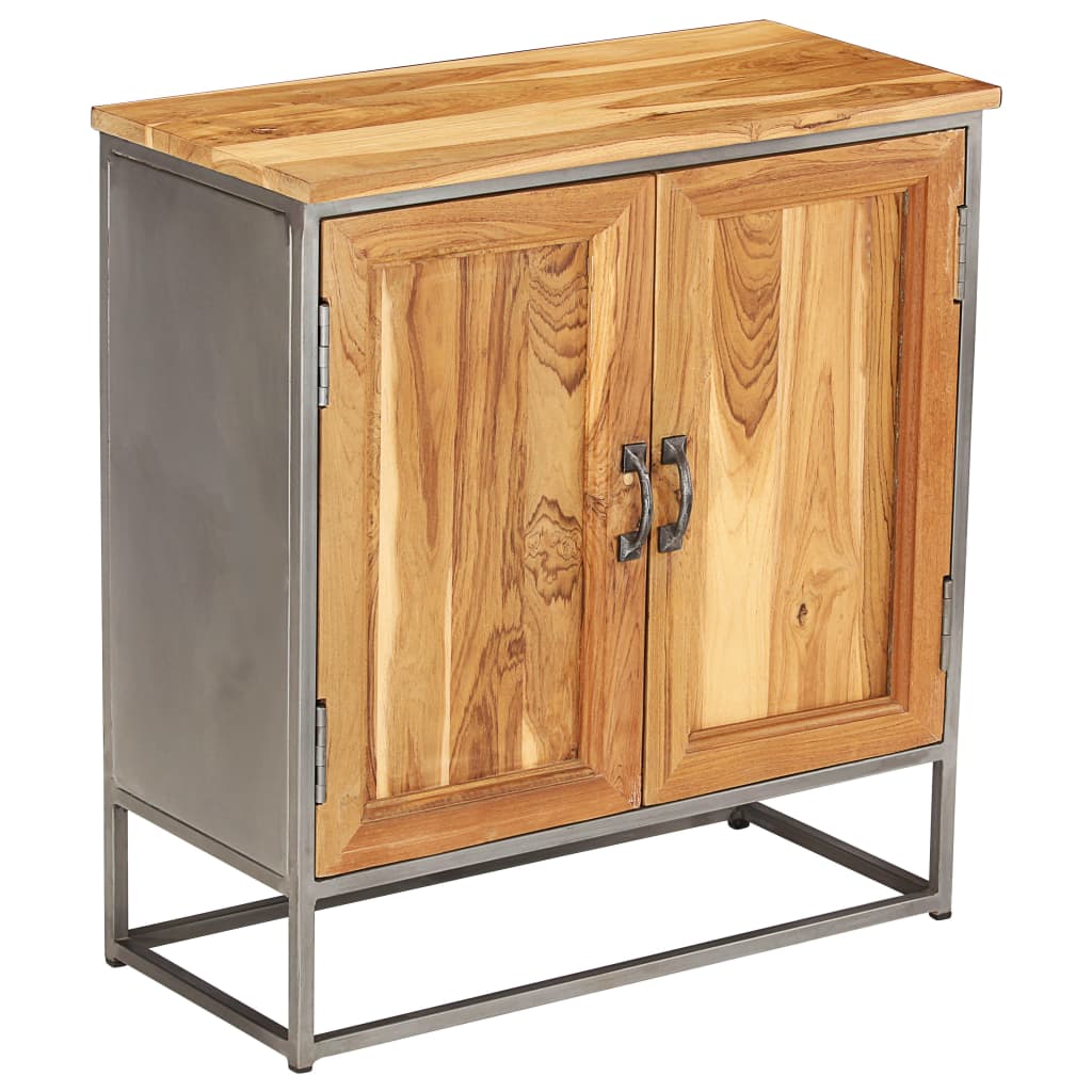 Buffet Teck recyclé et acier 65x30x70 cm - XIOS