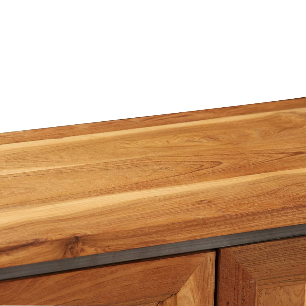 Buffet Teck recyclé et acier 65x30x70 cm - XIOS