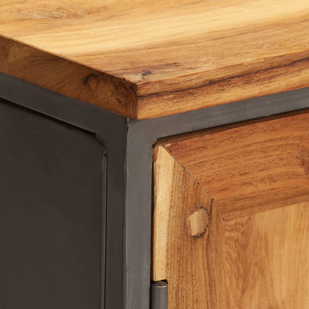 Buffet Teck recyclé et acier 65x30x70 cm - XIOS