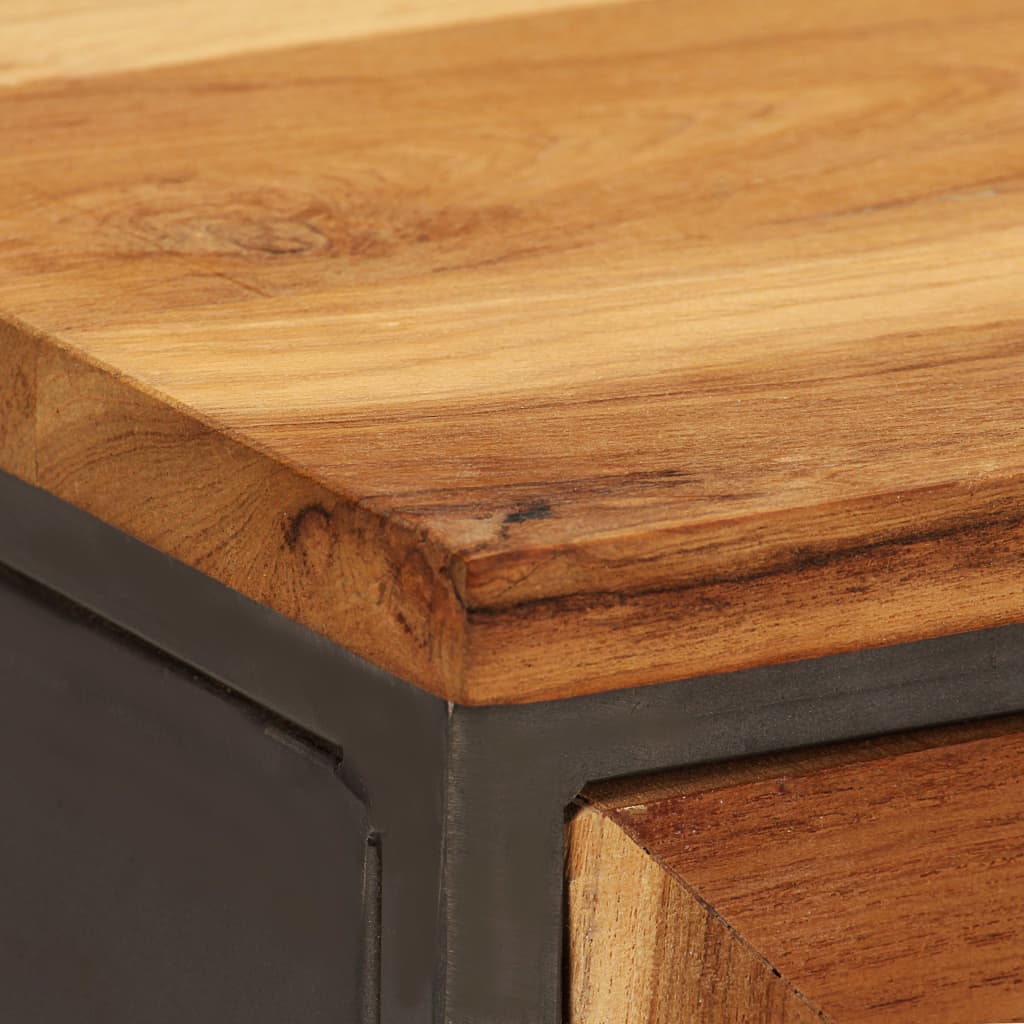 Buffet Teck recyclé et acier 65x30x70 cm - XIOS