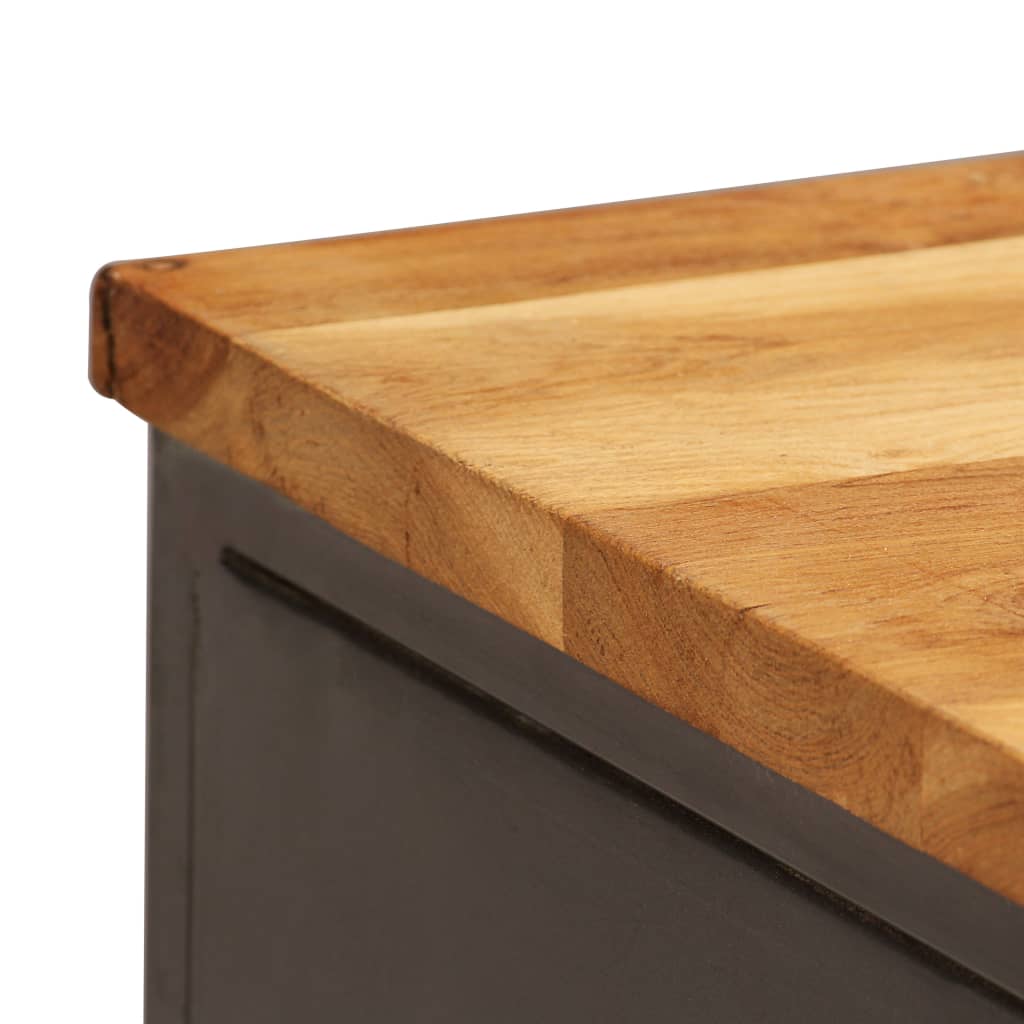 Buffet Teck recyclé et acier 65x30x70 cm - XIOS