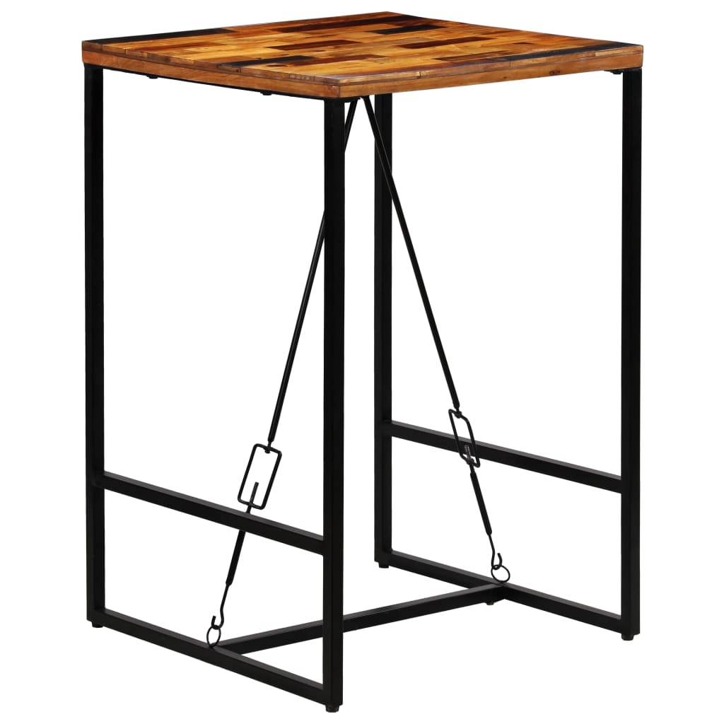 Table de bar Bois de récupération massif 70x70x106 cm - XIOS