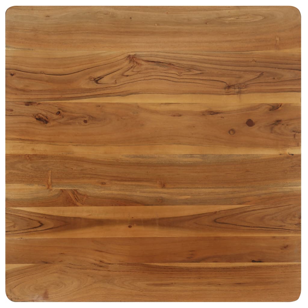 Table à manger Bois d'acacia massif et acier 75x75x76 cm - XIOS
