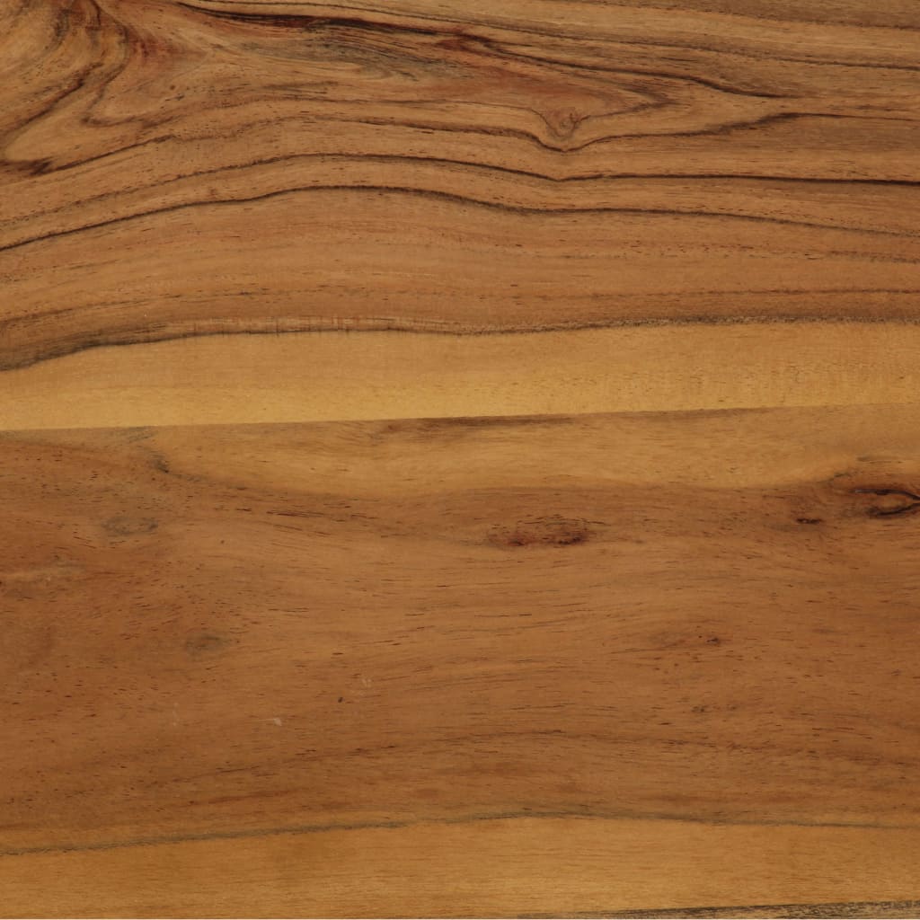 Table à manger Bois d'acacia massif et acier 75x75x76 cm - XIOS