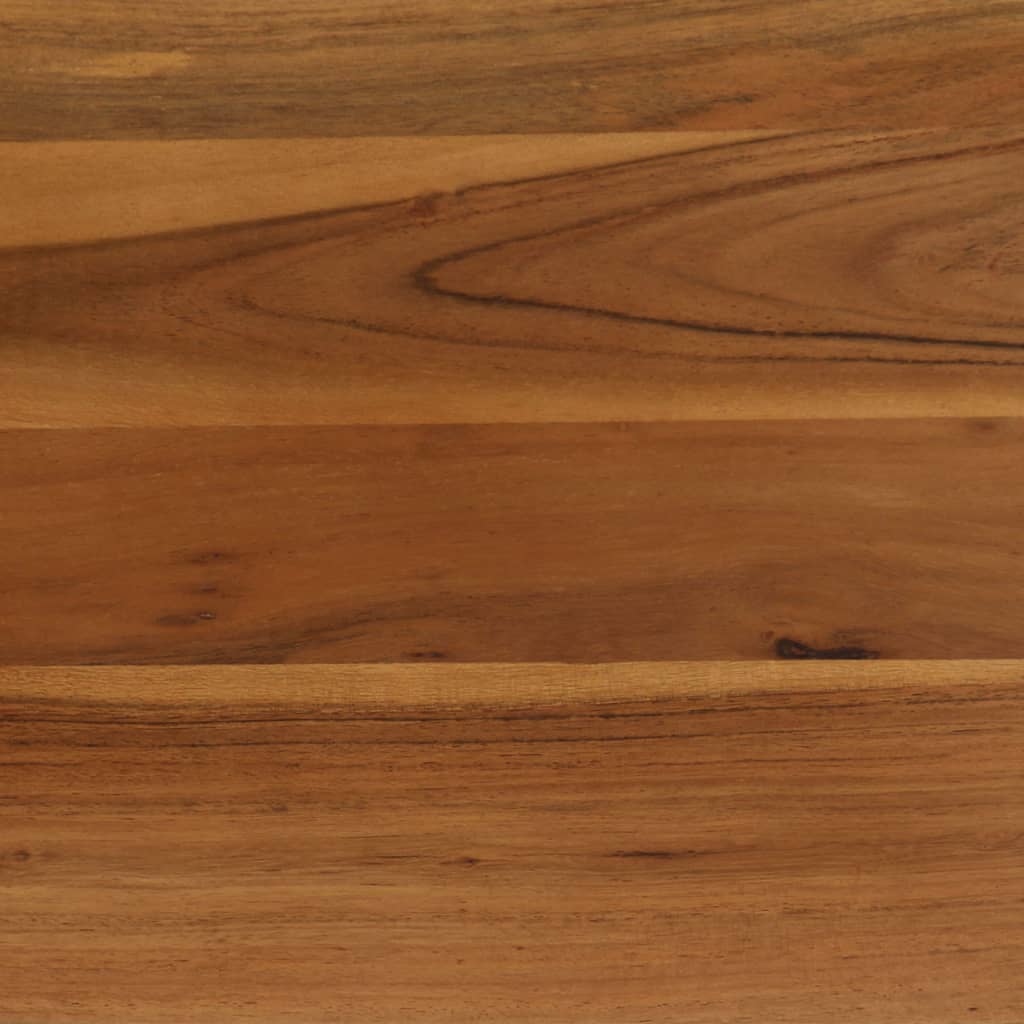 Table à manger Bois d'acacia massif et acier 75x75x76 cm - XIOS