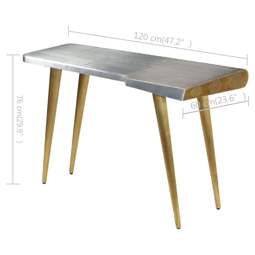 Bureau Aviator vintage style aviateur 120 x 60 x 76 cm - XIOS